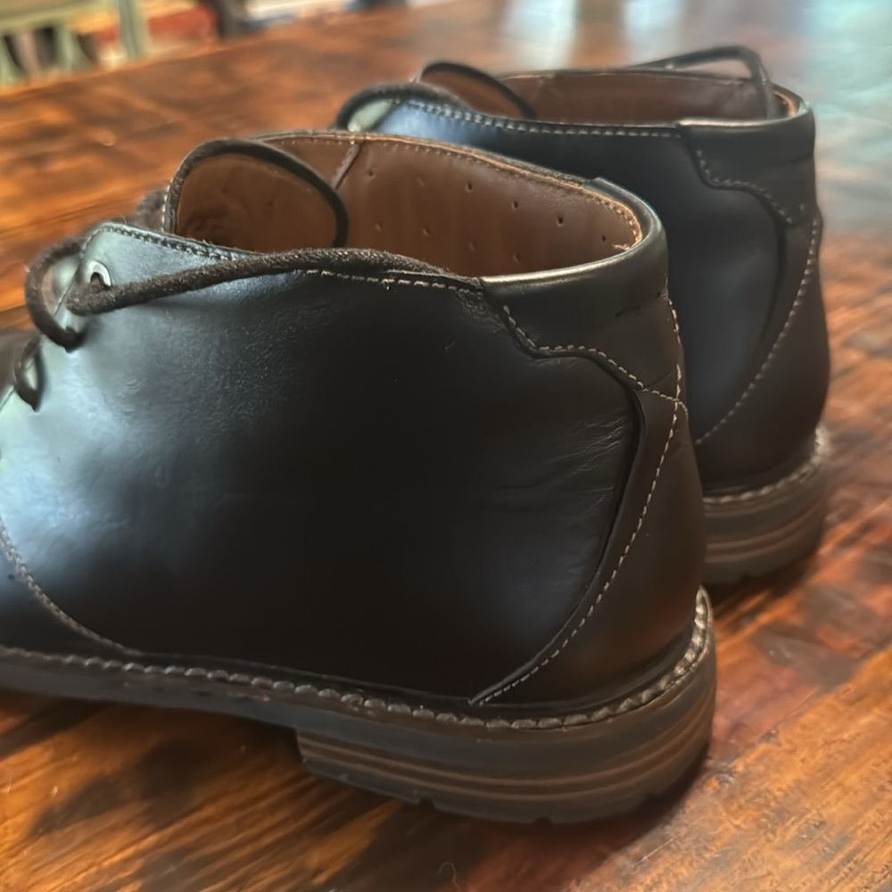 Clark’s Chukka Leather Boots, Black, Size 7 - Picture 3 of 7